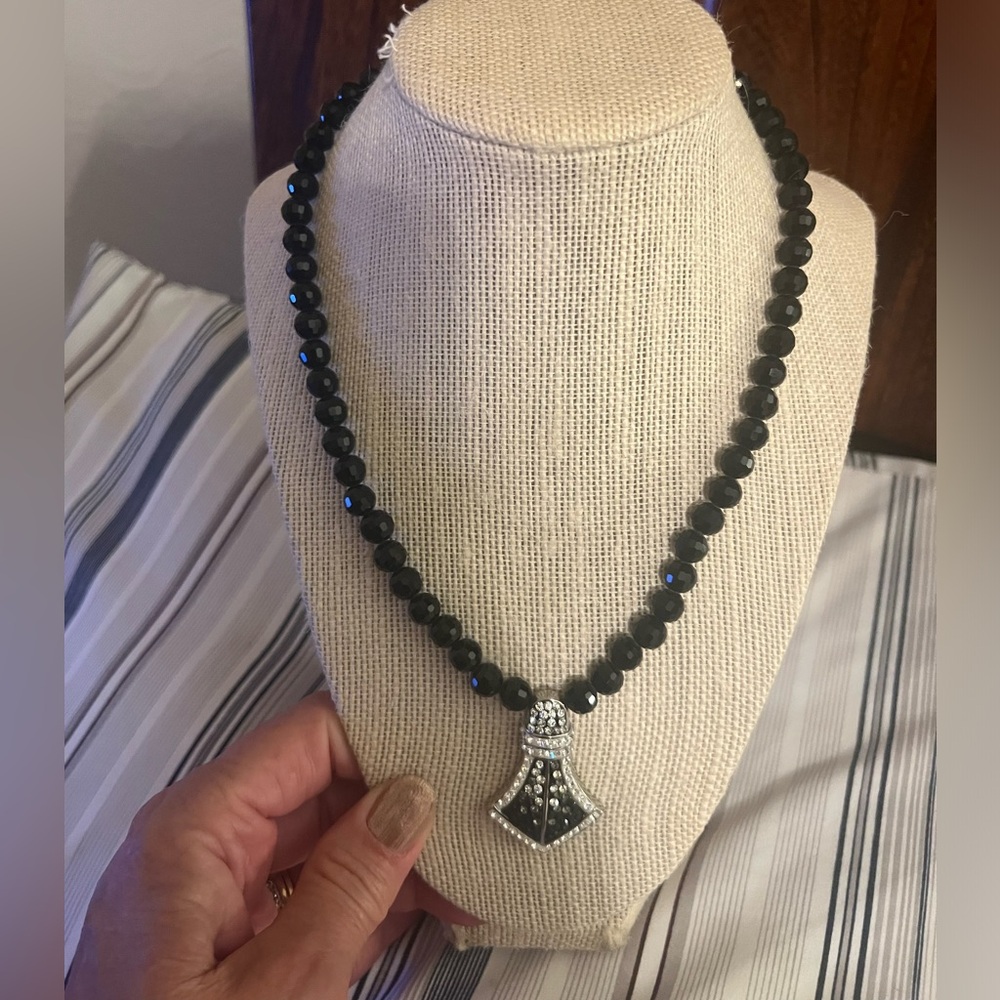 Shop LC Crystal Pendant Necklace with Stainless Steel Clasp & Adjustable Chain